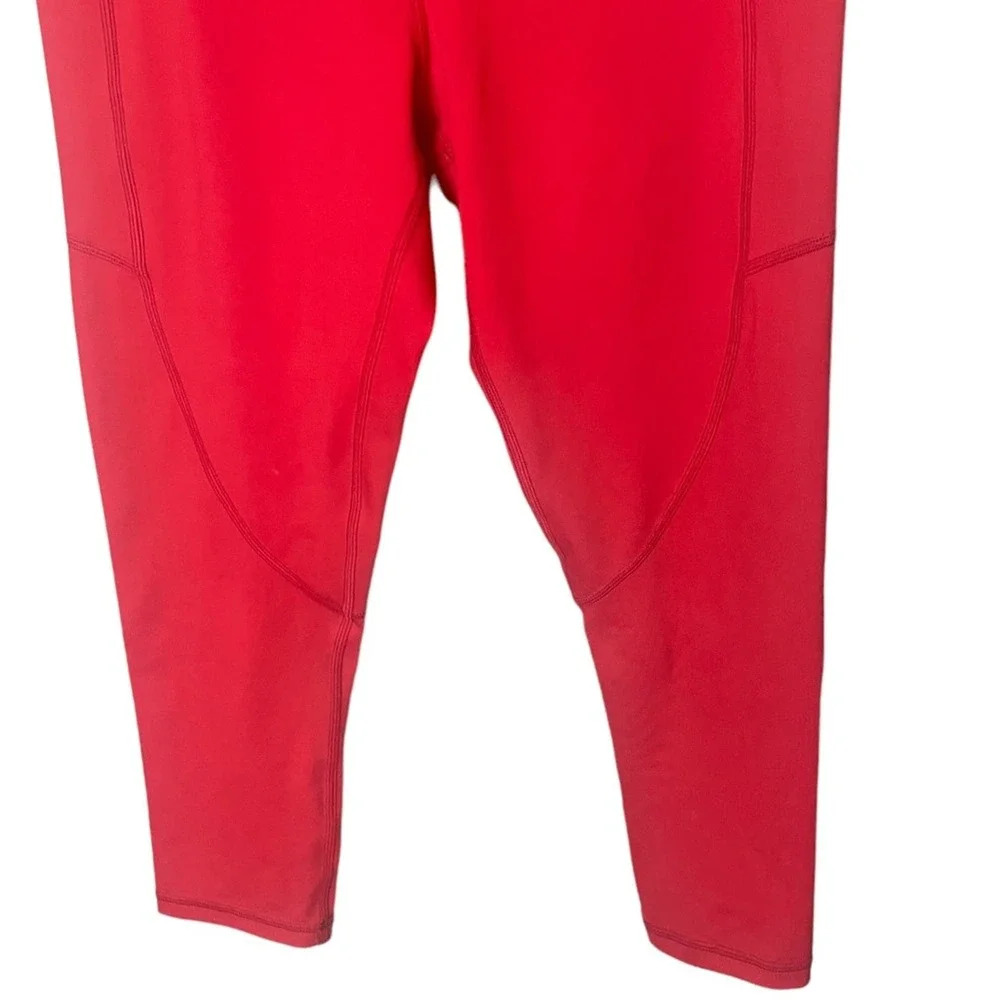Zyia Active Women’s Red Cropped Pocket Leggings Size 6-8 - Picture 4 of 5